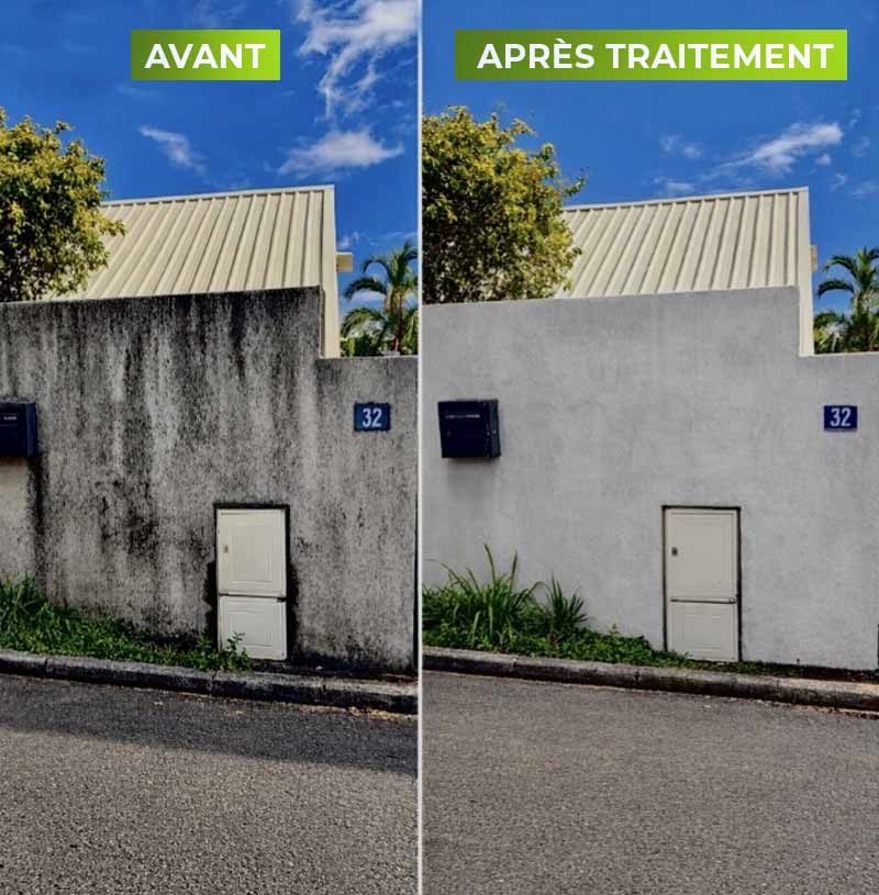 Nettoyage et peinture façade : EXPERTOITURE 974 :  artisan peintre dans l'île de la réunion 974  - Nettoyage façade, démoussage, traitement anti mousse, ravalement peinture façade, boiserie et ferronnerie dans l'île de la réunion 974 - Expertioiture974